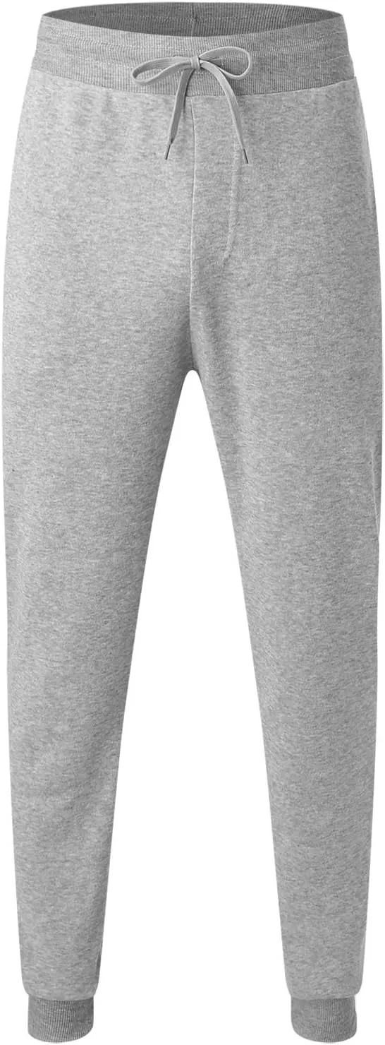 Mens Sweatpants with Pockets Big & Tall Sizes Men's Fleece Cargo Sweatpants Drawstring Loose Fit Sweatpants for Men