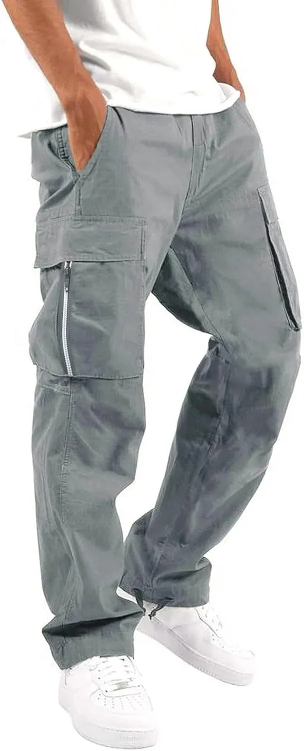 Mens Sweatpants with Pockets Big and Tall Sweatpants for Men Casual Long Trousers Men's Club Sweatpants Stretch Elastic