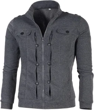 Men's Winter Jacket Thick Light Lightweight Comfortable Leisure Jacket Fleece Slim Fit Solid Color Coats Stylish Jackets