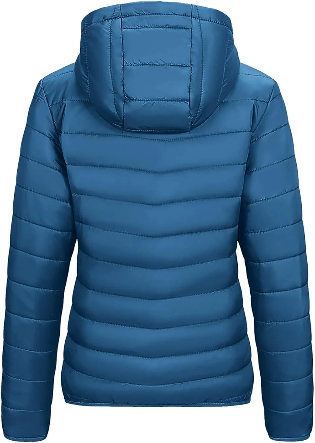 Packable Puffer Jacket Women Lightweight Down Jacket Zip up Quilted Jacket Thermal Winter Coat Hiking Insulated Jacket