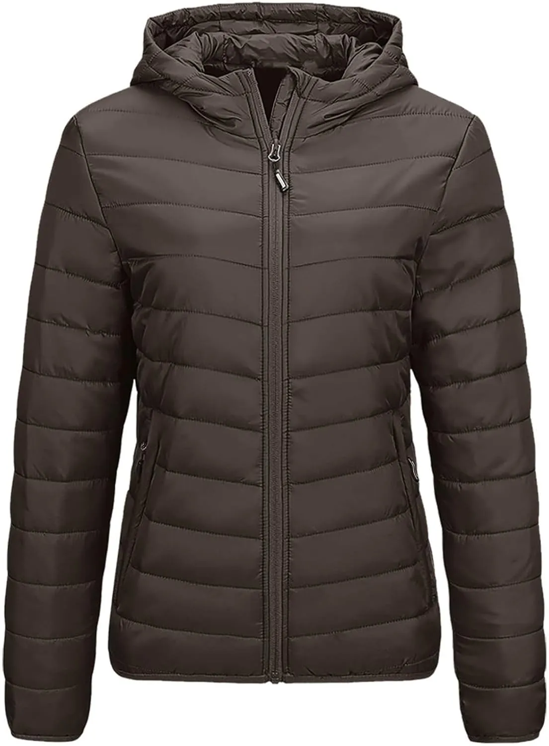 Packable Puffer Jacket Women Lightweight Down Jacket Zip up Quilted Jacket Thermal Winter Coat Hiking Insulated Jacket