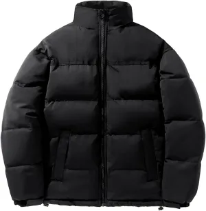 Parka Jacket Men Waterproof Lightweight Thermal Thicken Padded Jacket Packable Soft Travel Down Jacket with Pockets