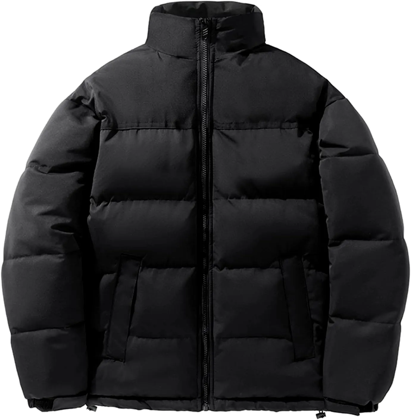 Parka Jacket Men Waterproof Lightweight Thermal Thicken Padded Jacket Packable Soft Travel Down Jacket with Pockets