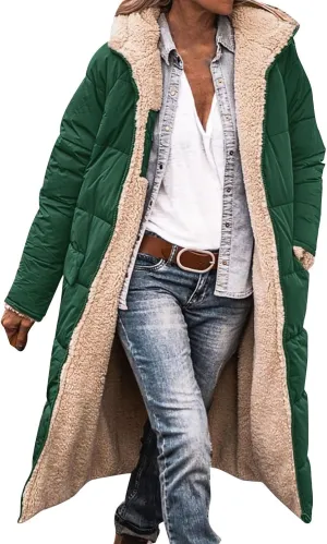 Parka Padded Long Outerwear Hooded Puffer Jacket Lightweight Winter Coat Loose Fit Winter Oversized Outfits Hooded