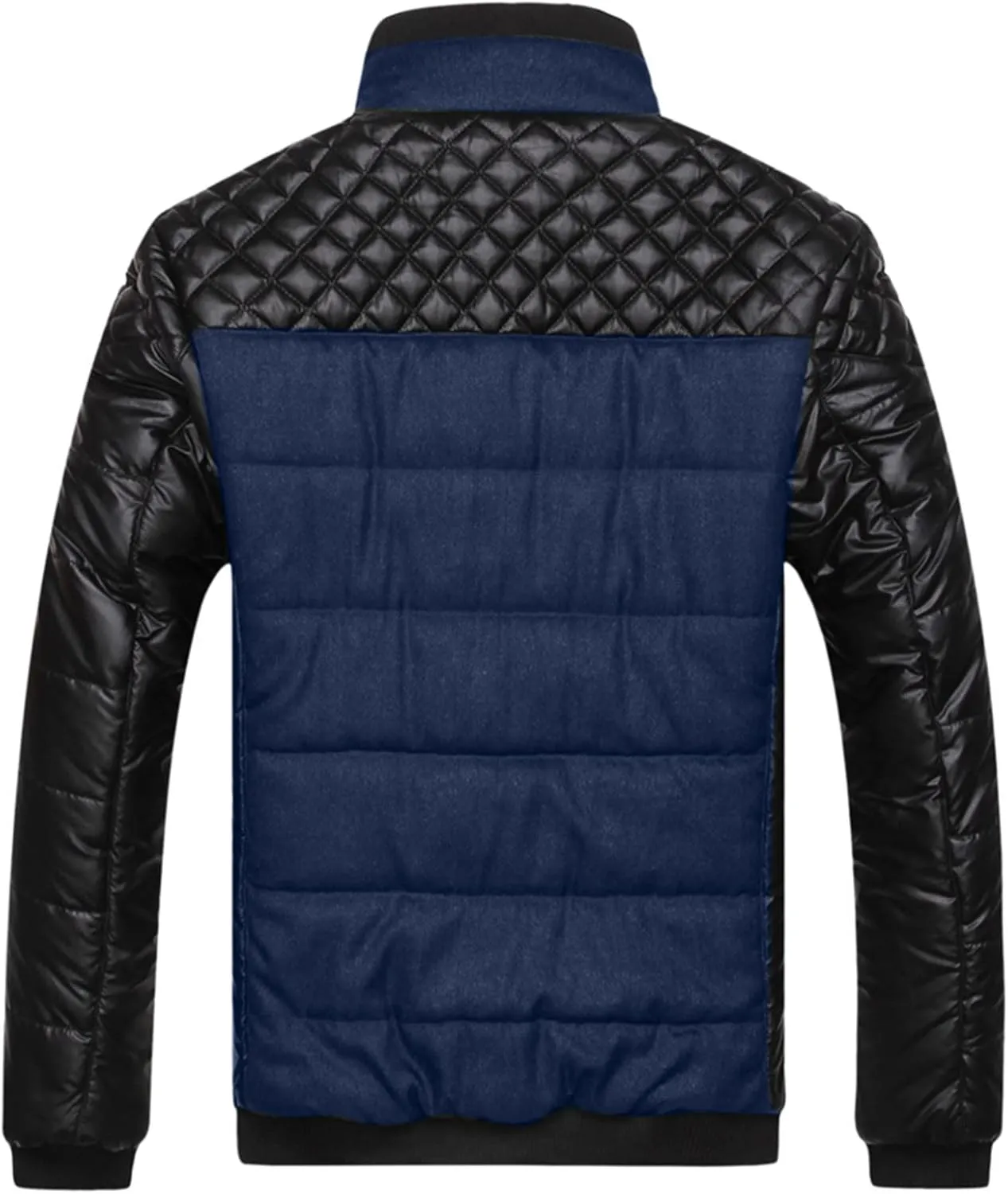 Puffer Jacket Men Waterproof Lightweight Thicken Warm Puffer Coat Big and Tall Outdoor Down Coat with Pockets