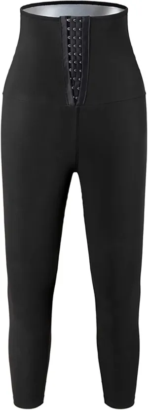 Sweat Sauna Pants for Women High Waist Trainer Slimming Leggings Compression Workout Body Shaper Thighs Yoga