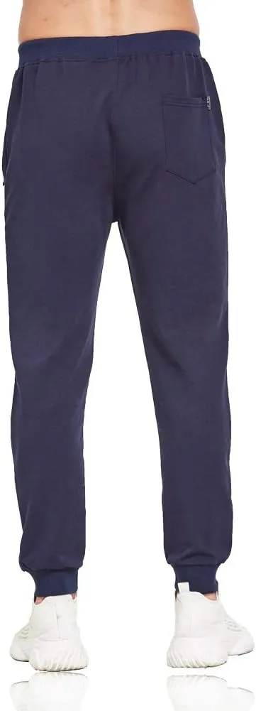 Tansozer Men's Lightweight Joggers Casual Slim Sweatpants Track Pants with Zipper Pockets