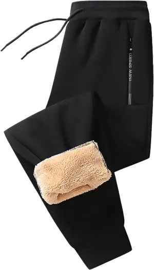 Warm Sweatpants Womens Fleece Sherpa Lined Winter Active Running Jogger Pants Bevawear Glide Pants for Women