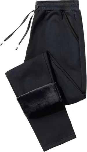 Warm Sweatpants Womens Fleece Sherpa Lined Winter Active Running Jogger Pants Bevawear Glide Pants for Women