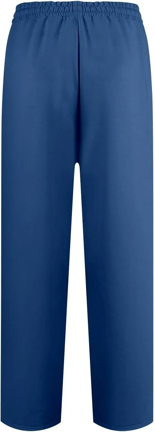 Wide Leg Sweatpants Women Baggy High Waisted Drawstring Joggers with Pockets Trendy Fleece Track Pants