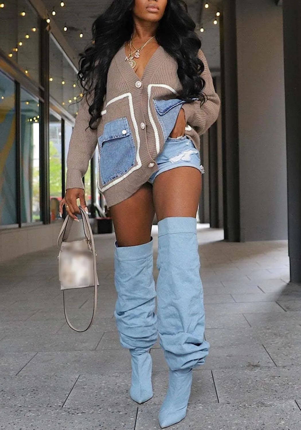 Women Long Sleeve Open Front Cardigan Sweaters Coat Oversized Chunky Cable Knit Button Down Outerwear Trendy Outfits