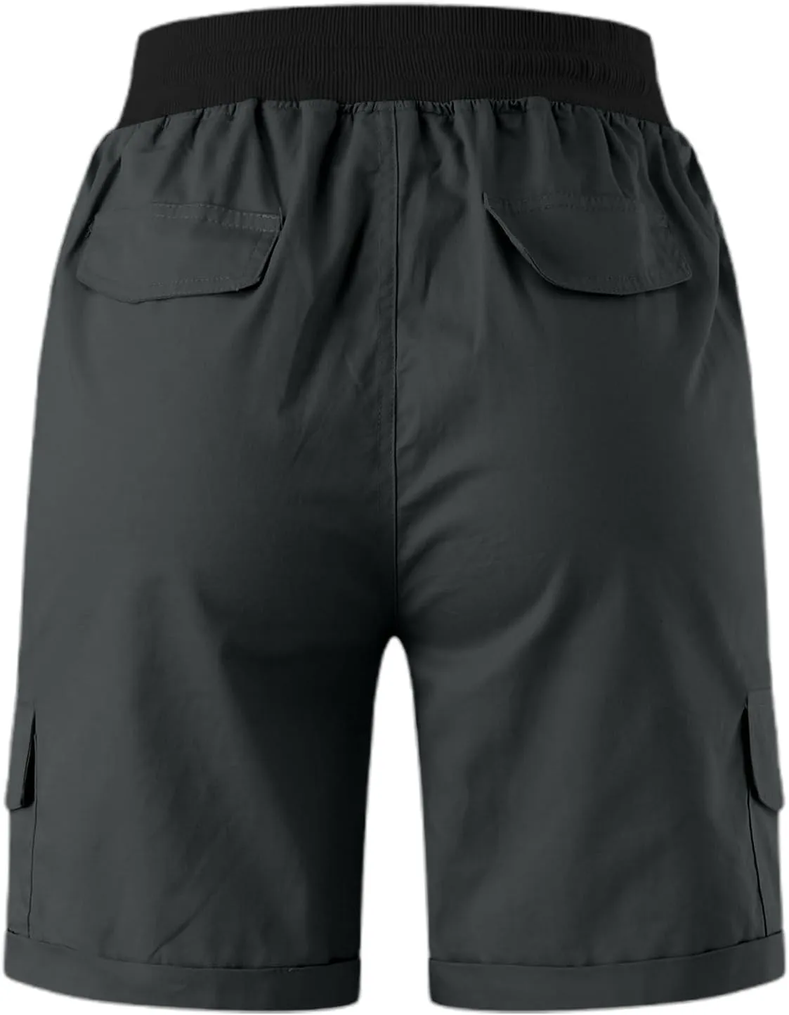 Womens Cargo Short Casual Summer Elastic Hiking Short 2025 Trendy High Rise with Pocket Solid Loose Outfit Lightweight