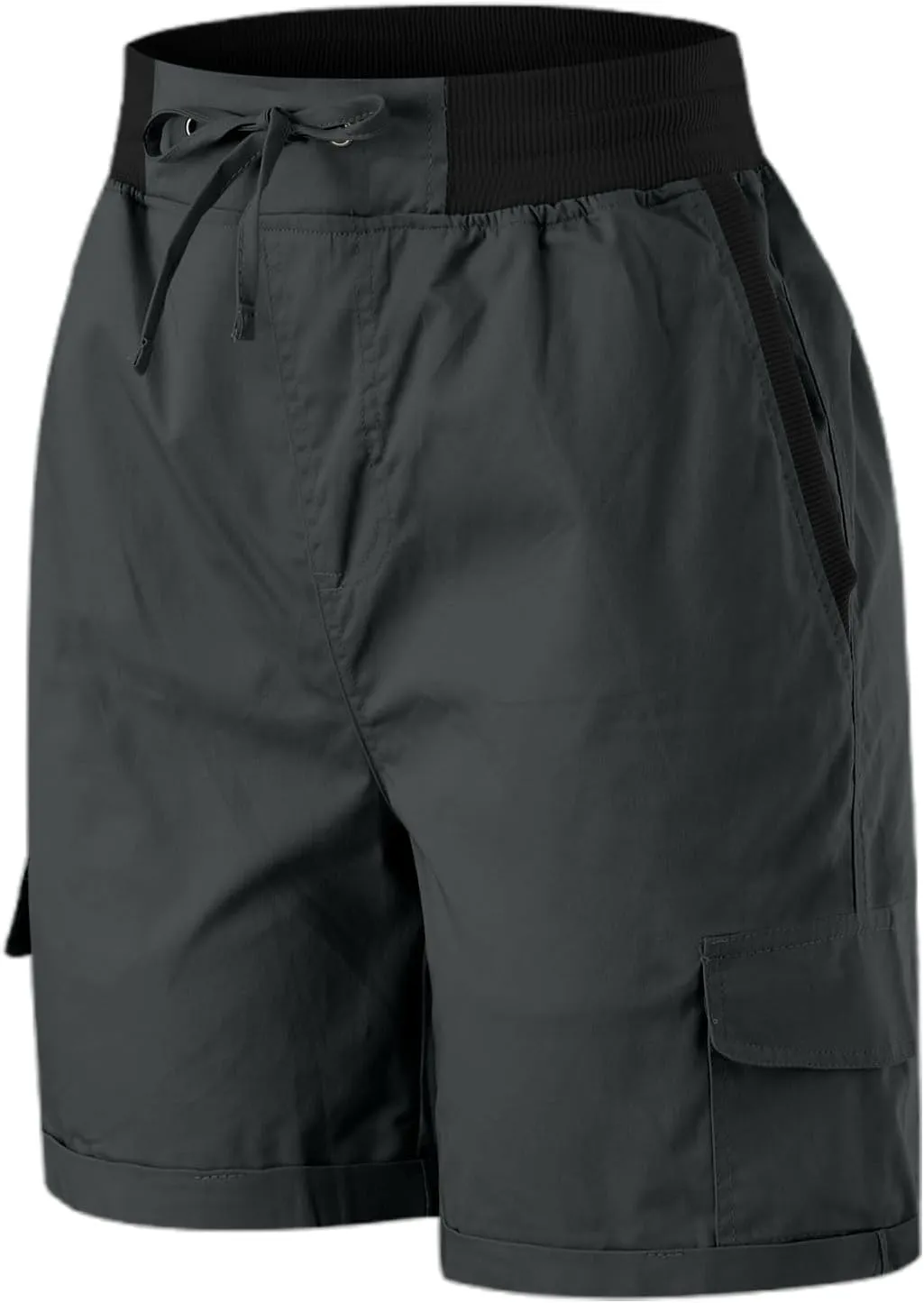Womens Cargo Short Casual Summer Elastic Hiking Short 2025 Trendy High Rise with Pocket Solid Loose Outfit Lightweight