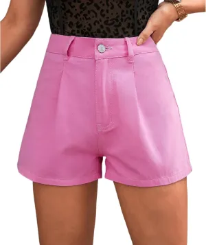 Women's Casual High Waisted Denim Jean Shorts, Summer