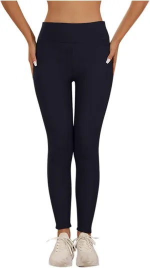 Women's Casual Sherpa Leggings Thicken Heavy Jogger Pants Fleece Lined Warm Thermal Pants Workout Yoga Tights