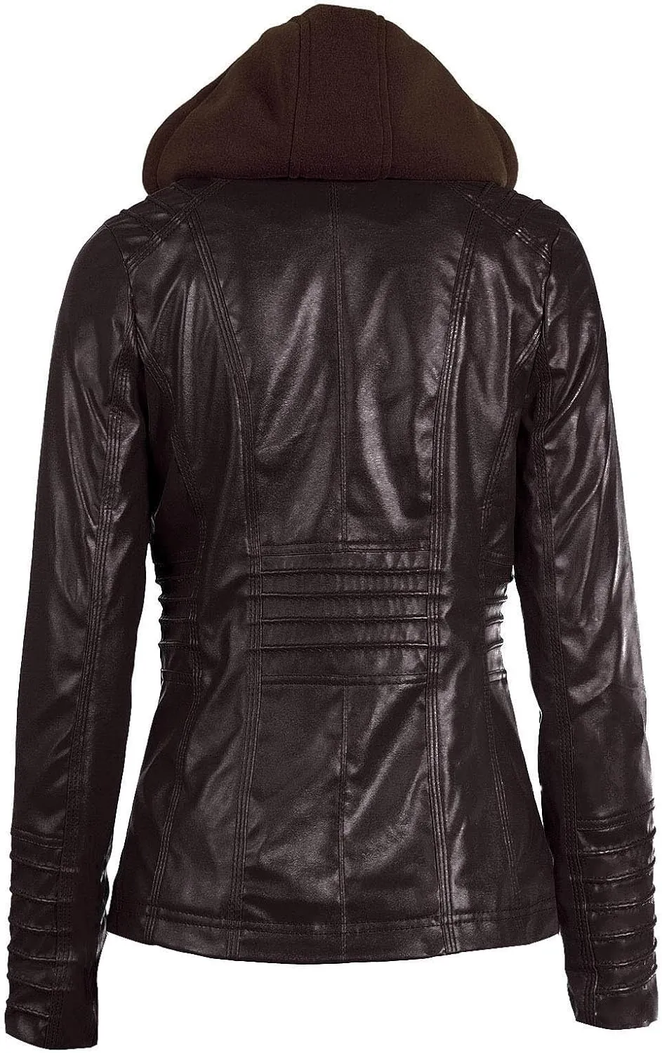 Women's Faux Leather Jackets Zip Up Motorcycle Jacket Pu Moto Biker Plus Size Outwear Fitted Slim Coat Lightweight