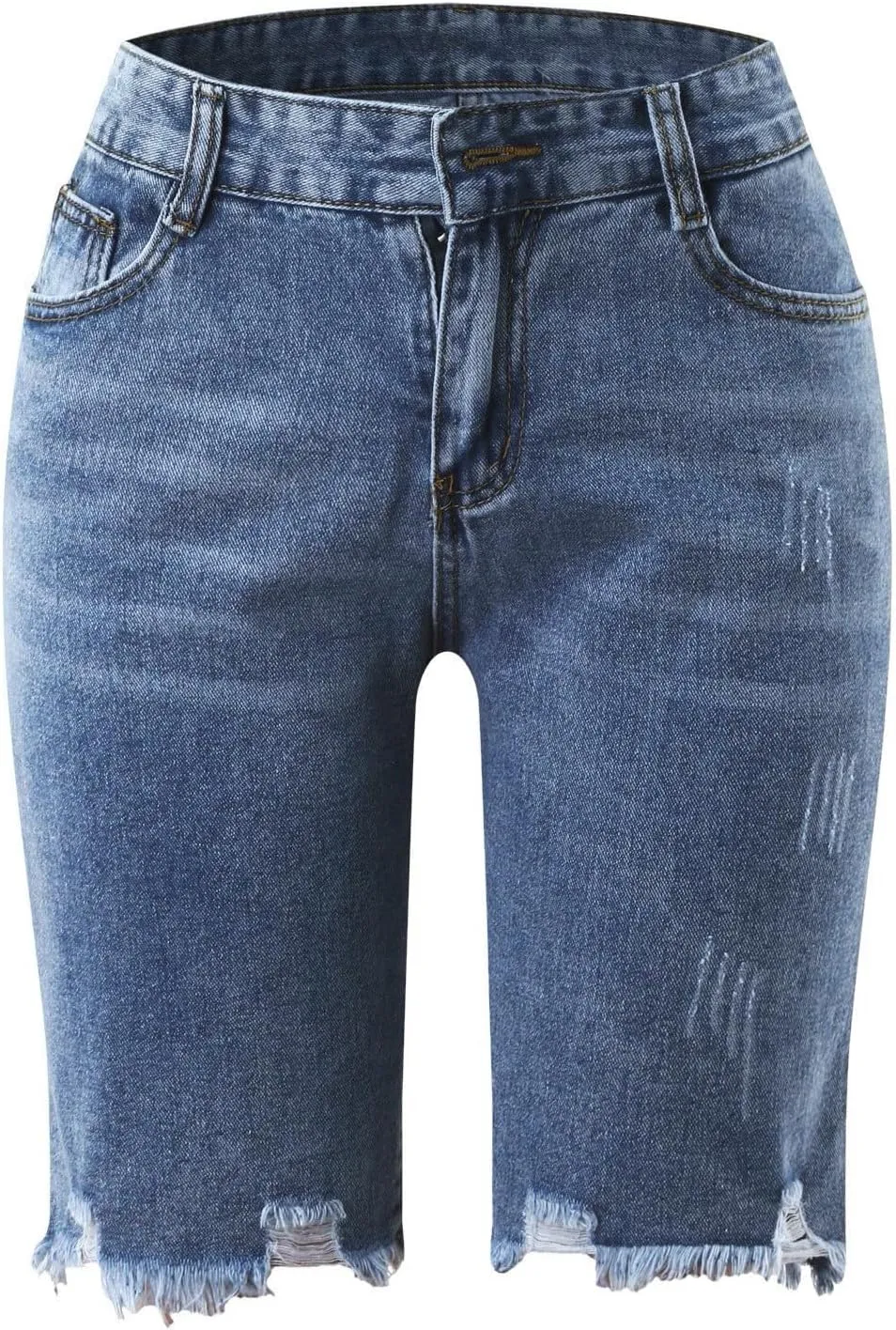 Women's Jean Shorts High Waisted Denim Shorts 2024 Casual Summer Jeans Distressed Denim Jean Shorts Ripped Jeanshorts