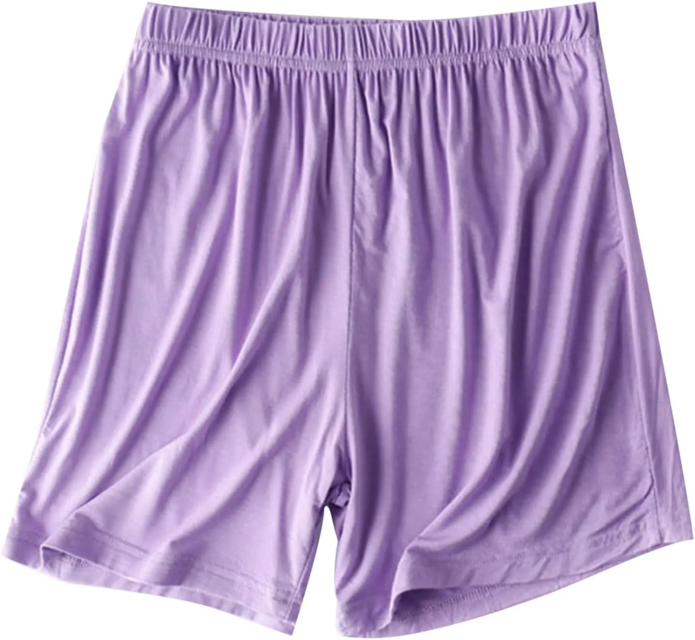 Women's Pajama Shorts Sleep Shorts Soft Summer Elastic Waist Thin Bermuda Shorts Loose Casual Shorts with Pockets