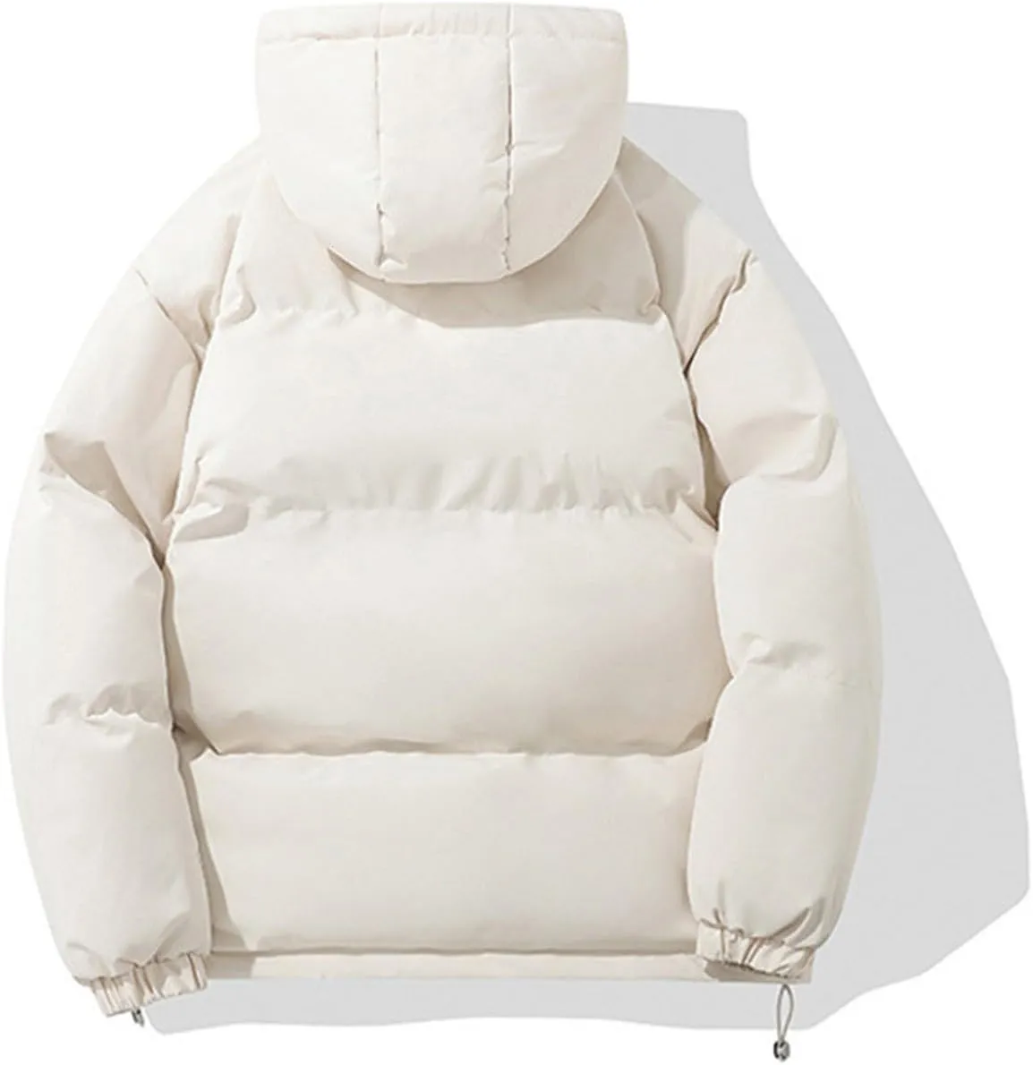 Womens Puffer Jackets Jacket Hooded Windproof Winter Coat with Recycled Insulation Winter Slim Short Hooded Warm