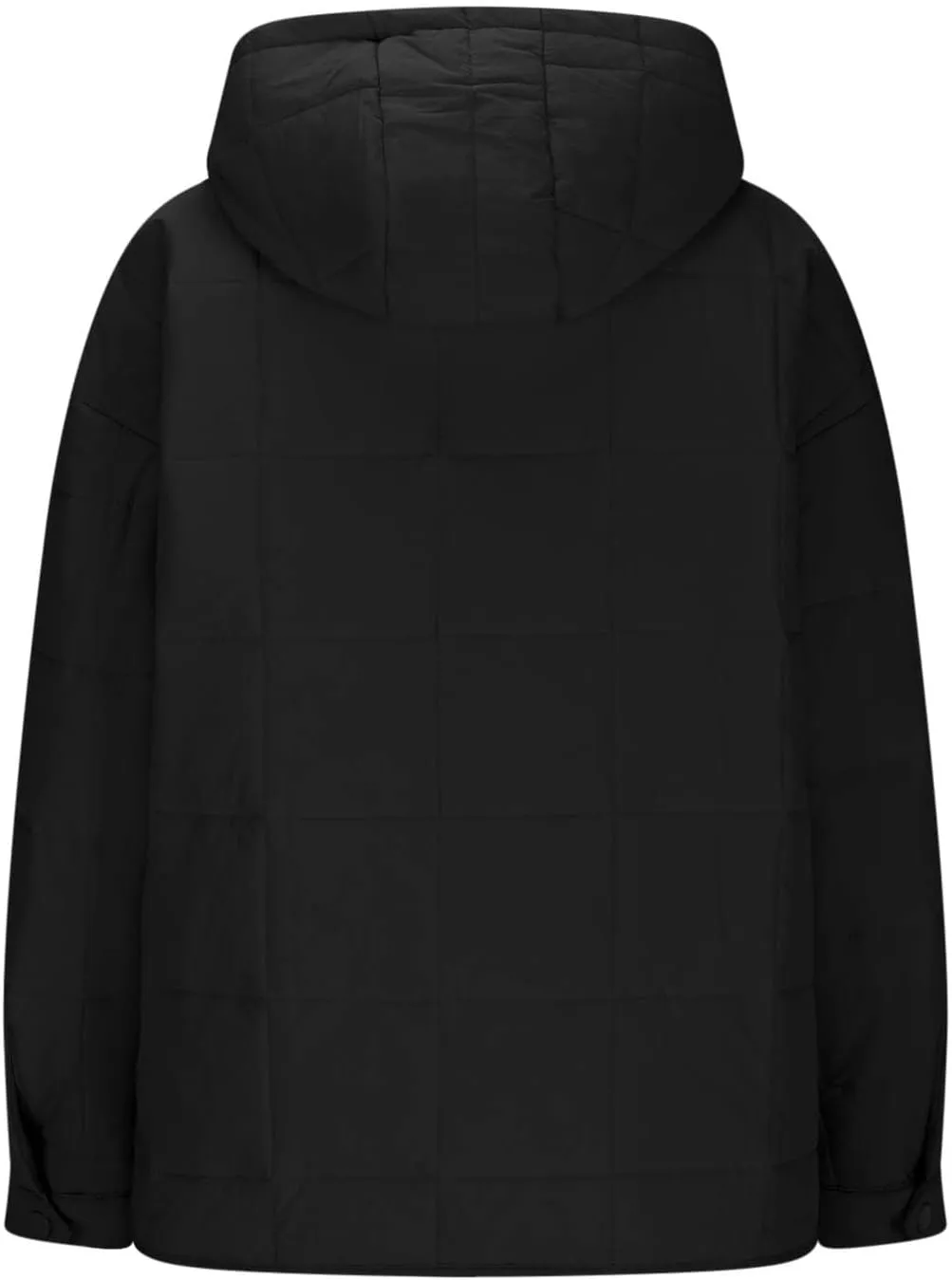 Women's Quilted Pullover Puffer Jackets Lightweight Button Outwear Winter Warm Oversized Packable Hooded Coat Tops