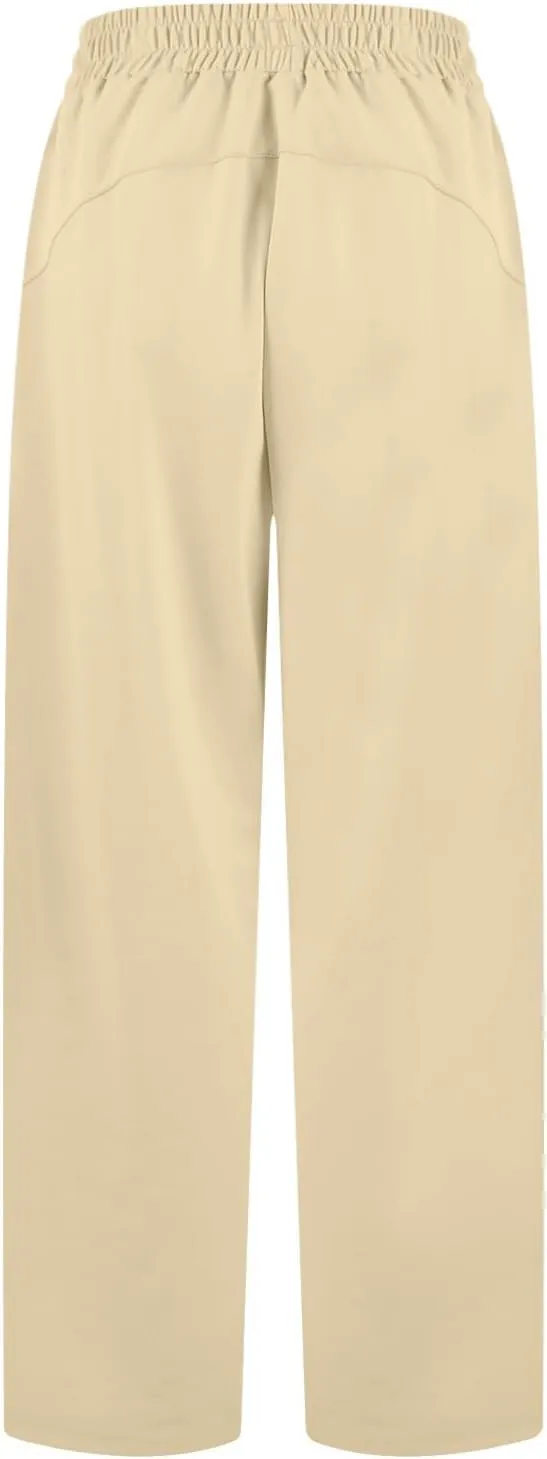 Womens Sweatpants with Pockets Soft Baggy Modal Drawstring Waist Wide Leg Pants Outdoor Workout Pants