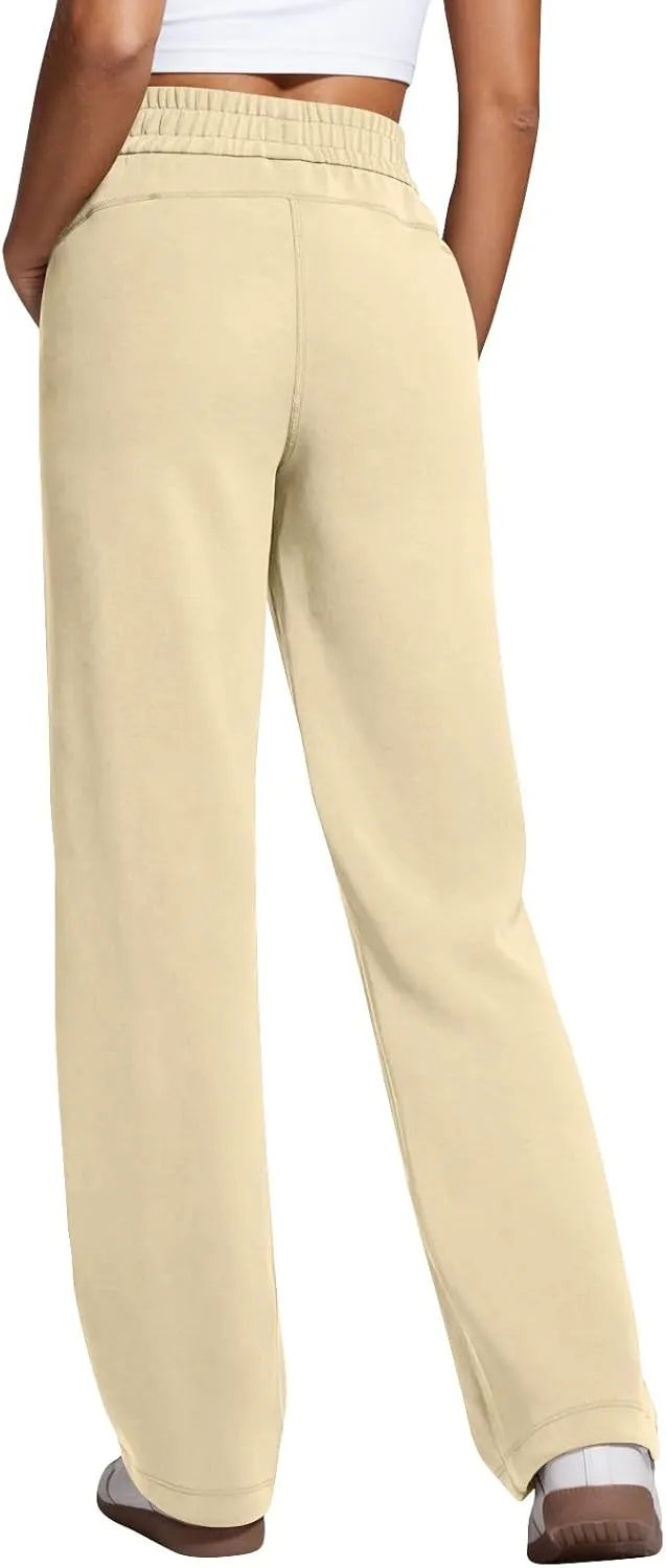 Womens Sweatpants with Pockets Soft Baggy Modal Drawstring Waist Wide Leg Pants Outdoor Workout Pants