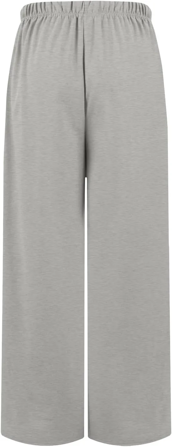 Womens Tall Sweatpants Loose Fit Wide Leg Joggers with Pockets Business Casual Comfy High Wasited Sweat Pants Preppy