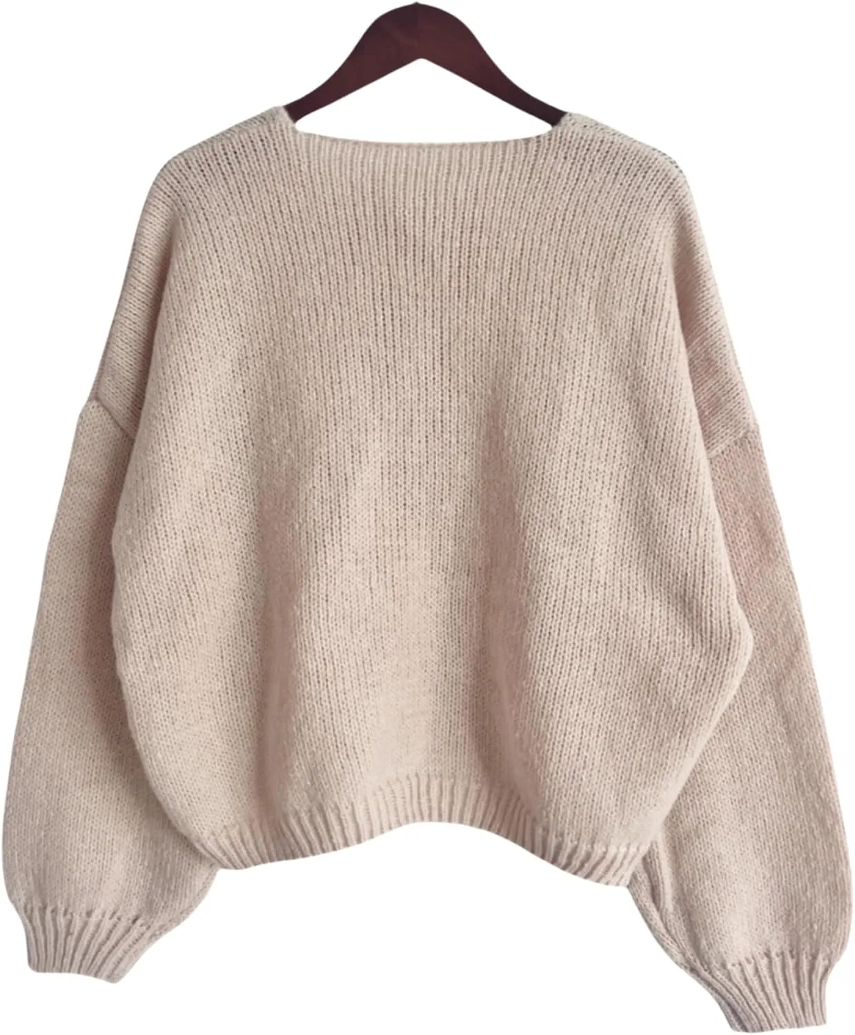 Womens V Neck Cardigan Sweater Bows Tie Open Front Chunky Knitwear Lightweight Coats