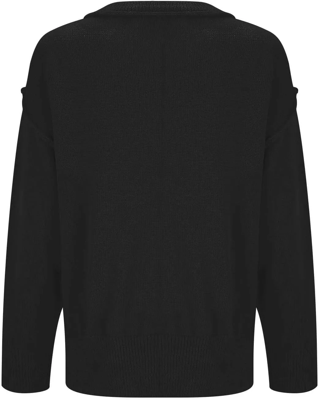 Womens V Neck Long Sleeve Shirts Shoulder Women's Loose Fashion Comfortable Color Loose Casual Fall Fashion Sweaters