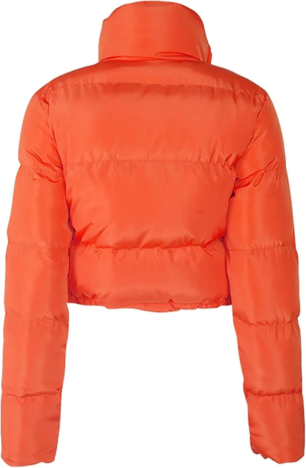 Women's Winter Solid Short Bread Down Jacket Stand Up Collar Outerwear Padded Thick Coat Woman's Jacket Winter