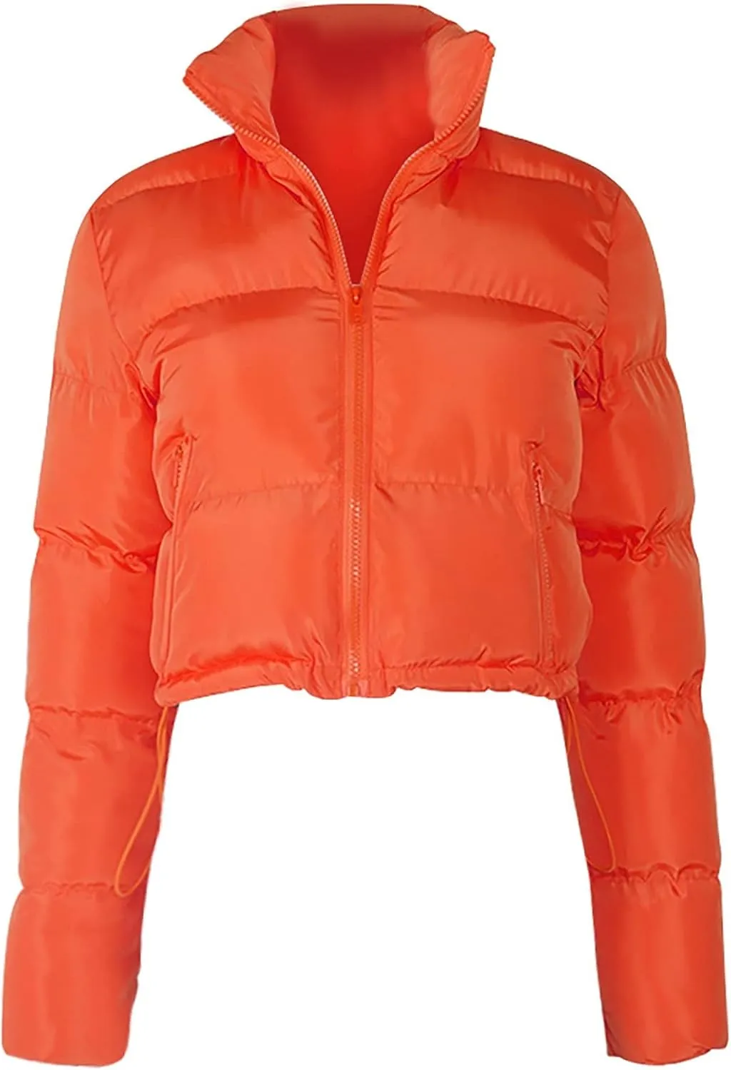 Women's Winter Solid Short Bread Down Jacket Stand Up Collar Outerwear Padded Thick Coat Woman's Jacket Winter