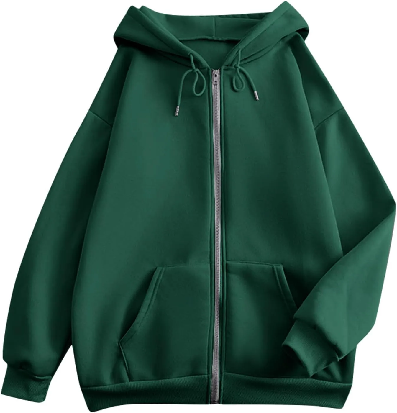 Womens Zip Up Hoodies Y2K Jackets Causal Outdoor Long Sleeve Lightweight Sweatshirts Hoodie for Women with Pockets